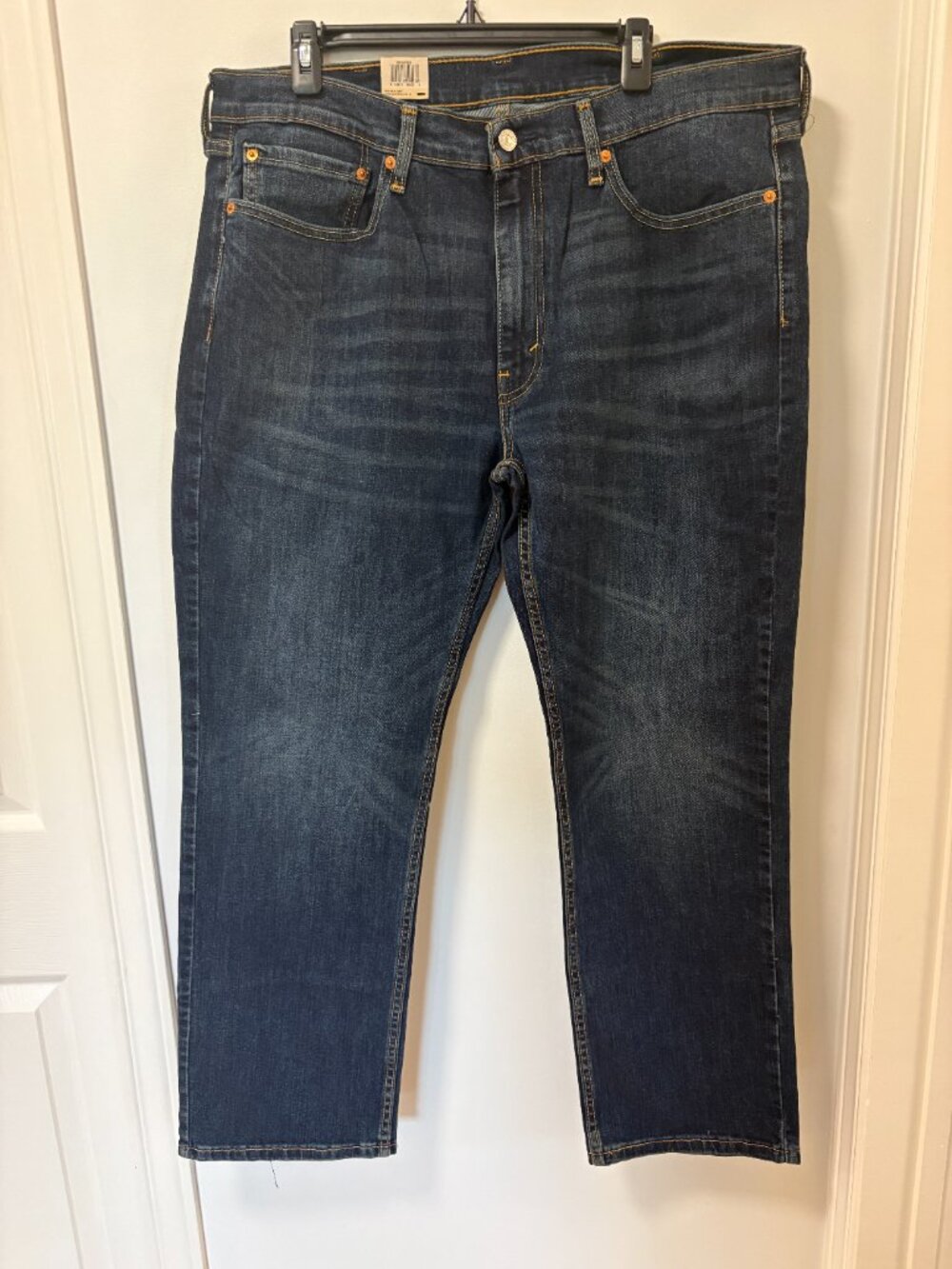 Levi’s 514 Straight Leg Jeans NEW 38 x 30 Blue Dark Wash Denim